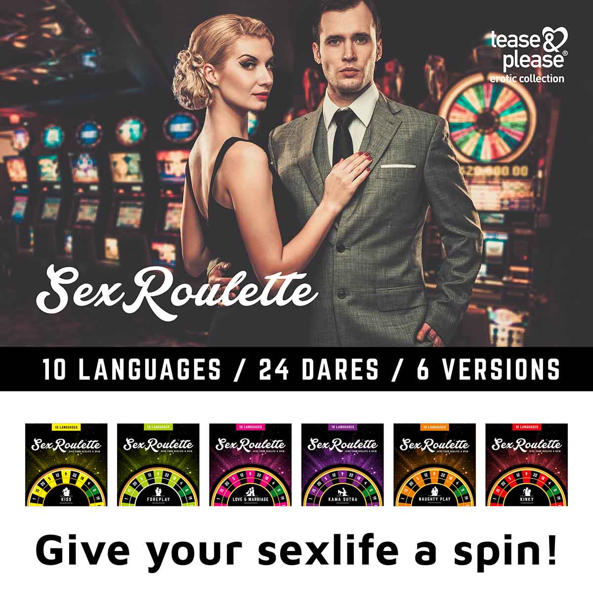 Настольная игра-рулетка Sex Roulette Naughty Play - Tease&Please - купить в  Москве по цене 1900 в интернет-магазине Orgasmix