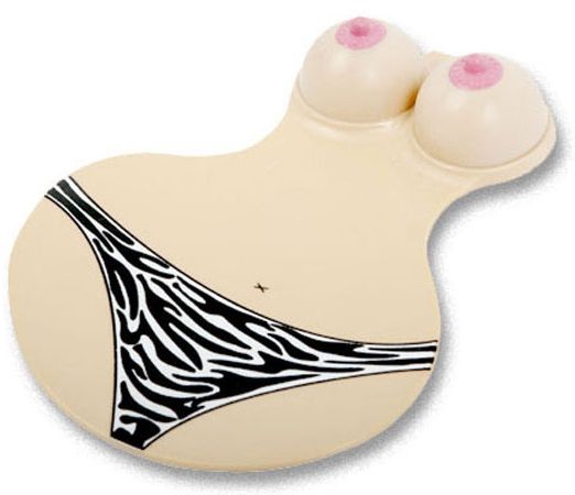 Коврик для компьютерной мышки с грудью - Play Star - купить с доставкой в Москве