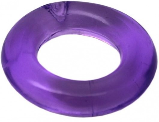 Фиолетовое гладкое эрекционное кольцо - Play Star - в Москве купить с доставкой