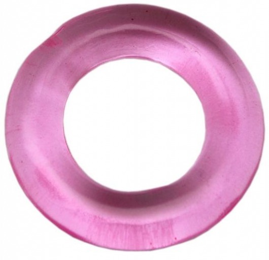 Розовое гладкое эрекционное кольцо - Play Star - в Москве купить с доставкой