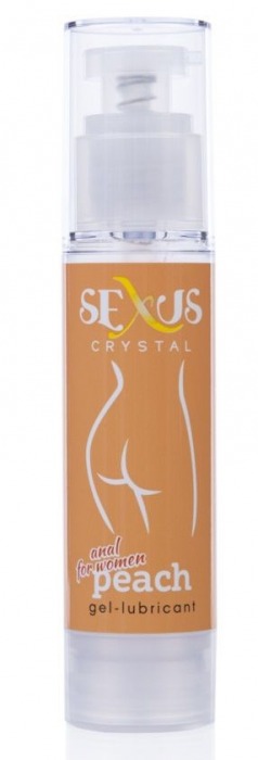 Анальная гель-смазка для женщин с ароматом персика Crystal Peach Anal - 60 мл. - Sexus - купить с доставкой в Москве