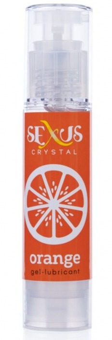 Увлажняющая гель-смазка с ароматом апельсина Crystal Orange -  60 мл. - Sexus - купить с доставкой в Москве
