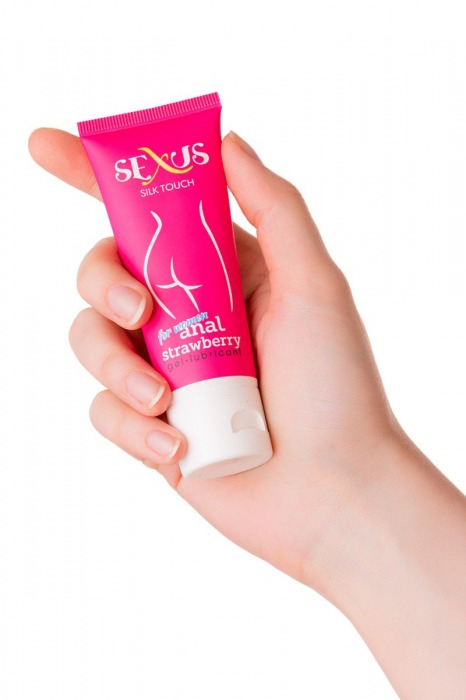 Анальный гель для женщин с ароматом клубники Silk Touch Strawberry Anal - 50 мл. - Sexus - купить с доставкой в Москве