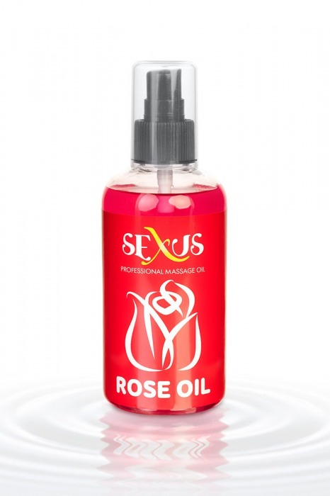 Массажное масло с ароматом розы Rose Oil - 200 мл. - Sexus - купить с доставкой в Москве