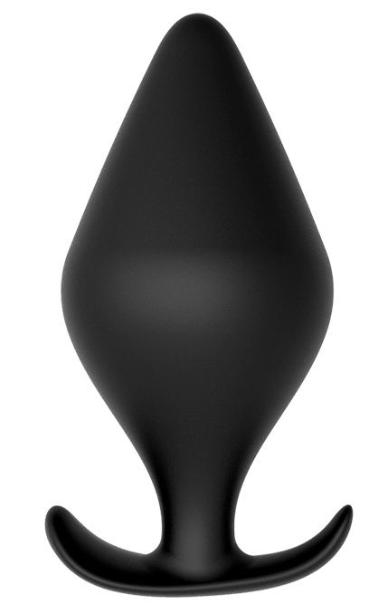 Черная анальная пробка PLUG WITH T-HANDLE - 12,5 см. - Dream Toys