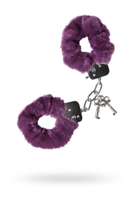 Фиолетовые наручники - Toyfa Basic - купить с доставкой в Москве
