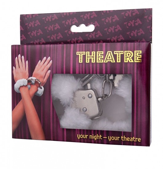 Наручники с белой меховой опушкой - ToyFa - купить с доставкой в Москве