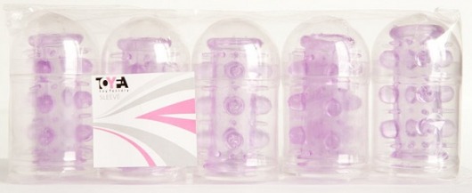 Набор из 5 фиолетовых насадок - ToyFa - в Москве купить с доставкой