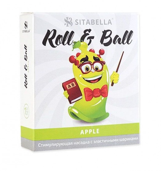 Стимулирующий презерватив-насадка Roll   Ball Apple - Sitabella - купить с доставкой в Москве