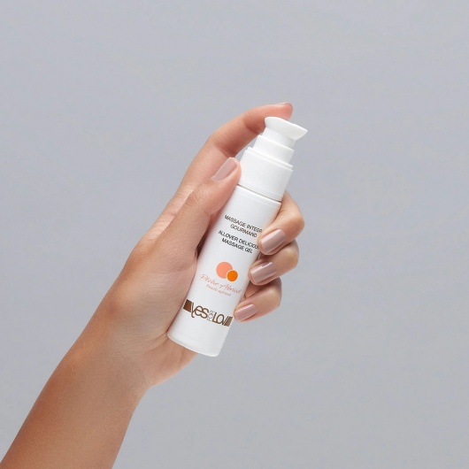 Универсальный массажный гель-смазка Allover Delicious Massage Gel с ароматом персика и аброкоса - 50 мл. - YESforLOV - купить с доставкой в Москве