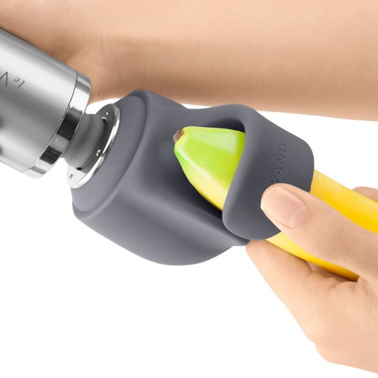 Серая насадка LOOP на массажер Le Wand для фаллостимуляции - Le Wand - в Москве купить с доставкой