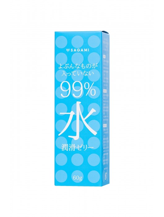 Смазка на водной основе Sagami Water 99% - 60 гр. - Sagami - купить с доставкой в Москве