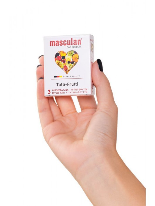 Жёлтые презервативы Masculan Ultra Tutti-Frutti с фруктовым ароматом - 3 шт. - Masculan - купить с доставкой в Москве