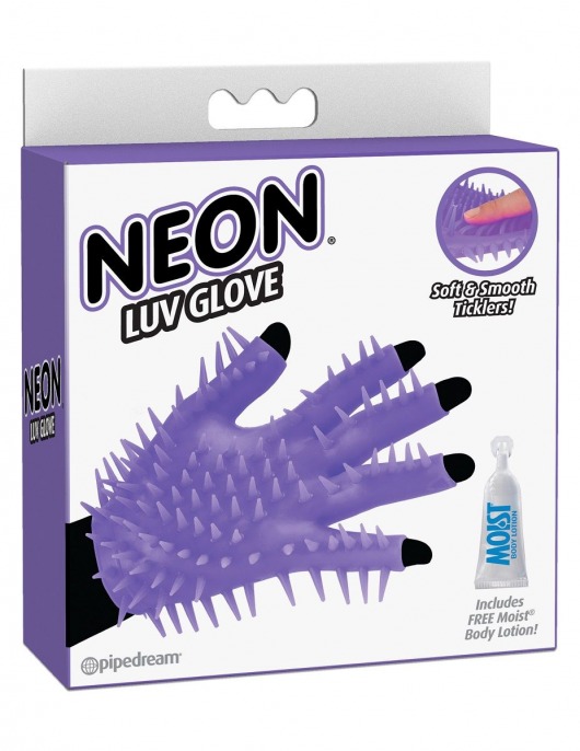 Фиолетовая перчатка для мастурбации Luv Glove - Pipedream - в Москве купить с доставкой