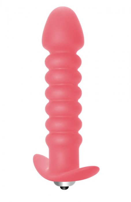 Розовая анальная вибропробка Twisted Anal Plug - 13 см. - Lola Games