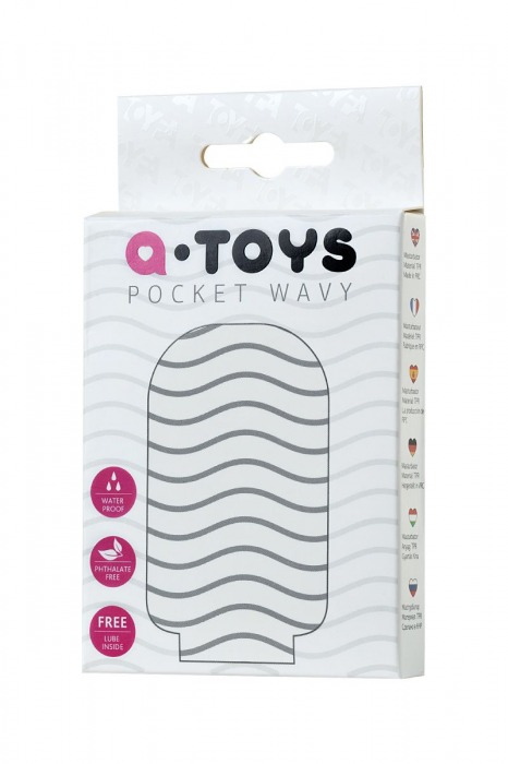 Белый мастурбатор A-Toys Pocket Wavy - A-toys - в Москве купить с доставкой