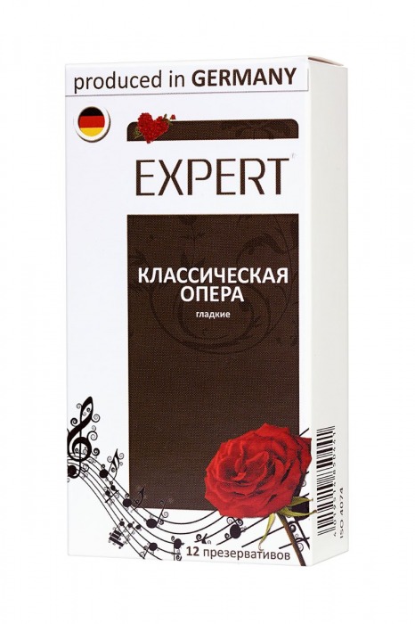 Гладкие презервативы Expert  Классическая опера  - 12 шт. - Expert - купить с доставкой в Москве