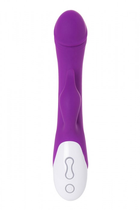 Фиолетовый вибратор LOVEMOMENT с подогревом - 21,5 см. - LoveMoment