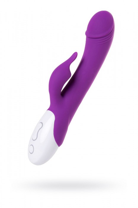 Фиолетовый вибратор LOVEMOMENT с подогревом - 21,5 см. - LoveMoment