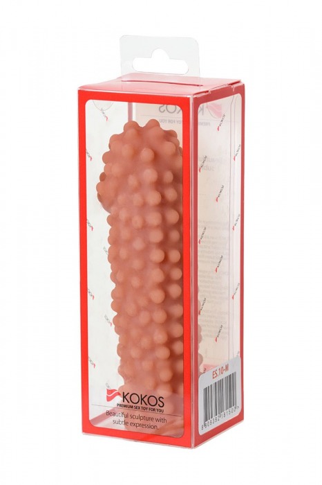 Телесная насадка на фаллос с бугорками KOKOS Extreme Sleeve 10 - 15,8 см. - KOKOS - в Москве купить с доставкой
