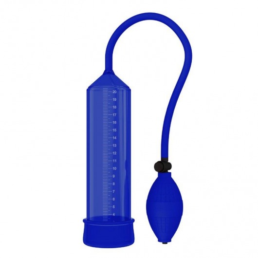 Синяя вакуумная помпа - 25 см. - Rubber Tech Ltd - в Москве купить с доставкой