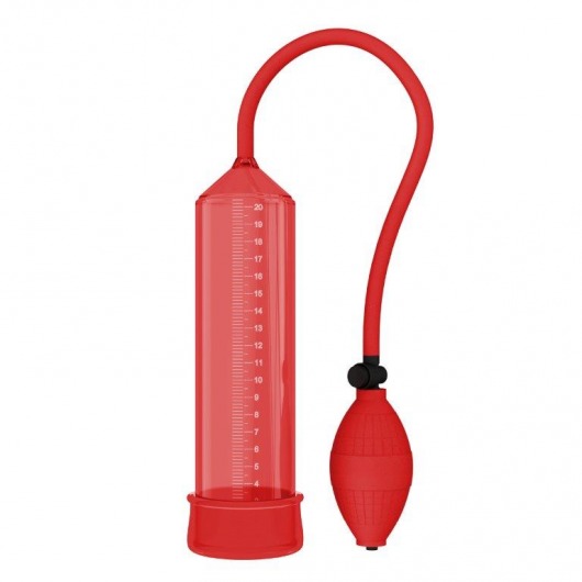 Красная вакуумная помпа - 25 см. - Rubber Tech Ltd - в Москве купить с доставкой