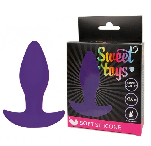 Фиолетовая анальная втулка Sweet Toys - 8,5 см. - Bior toys