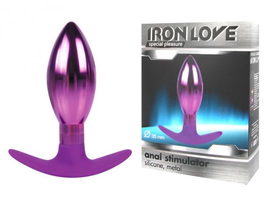 Каплевидная анальная втулка фиолетового цвета - 10,6 см. - Bior toys