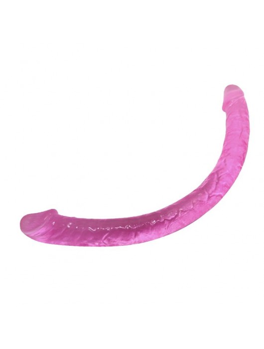 Розовый двухсторонний фаллоимитатор - 48,5 см. - Baile