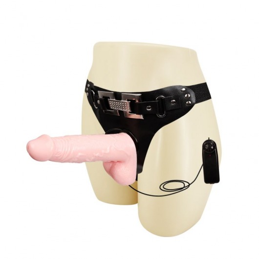 Реалистичный фаллоимитатор телесного цвета на трусиках Harness - 16,5 см. - Bior toys - купить с доставкой в Москве