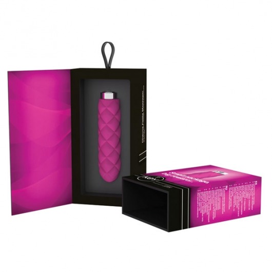 Розовый текстурированный вибромассажер Charms Plush Raspberry Pink - Jopen