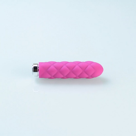 Розовый текстурированный вибромассажер Charms Plush Raspberry Pink - Jopen