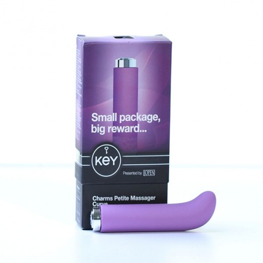 Сиреневый вибратор с изогнутой головкой Charms Curve Lavender - Jopen