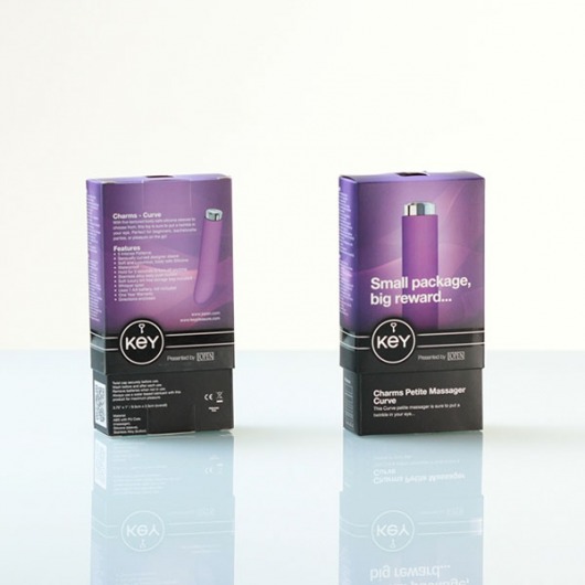 Сиреневый вибратор с изогнутой головкой Charms Curve Lavender - Jopen