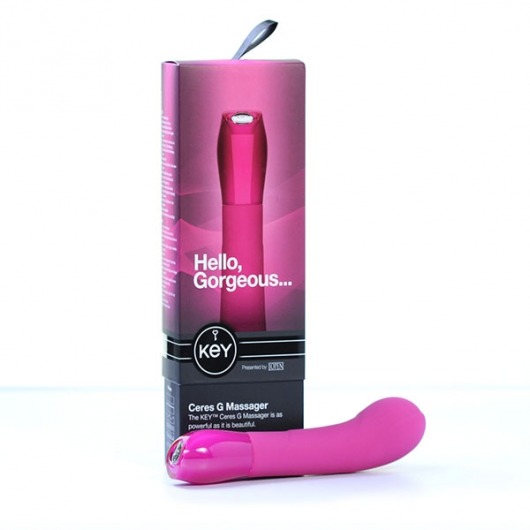 Розовый вибромассажер Ceres G Spot - Jopen