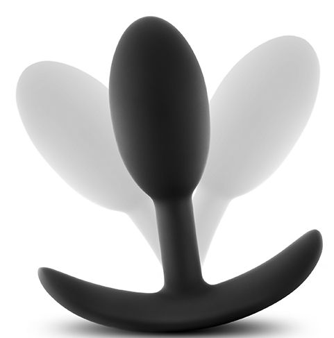 Черная анальная пробка Wearable Vibra Slim Plug Small - 8,9 см. - Blush Novelties
