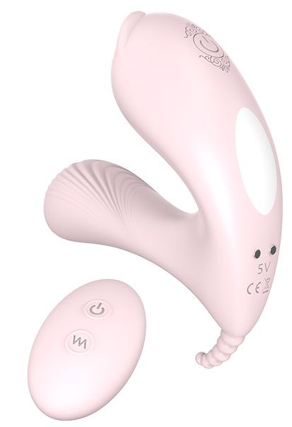 Нежно-розовый стимулятор LAY-ON KITTY - Dream Toys