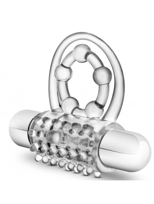 Прозрачное эрекционное виброкольцо Vibrating Super Clitifier - Blush Novelties - в Москве купить с доставкой