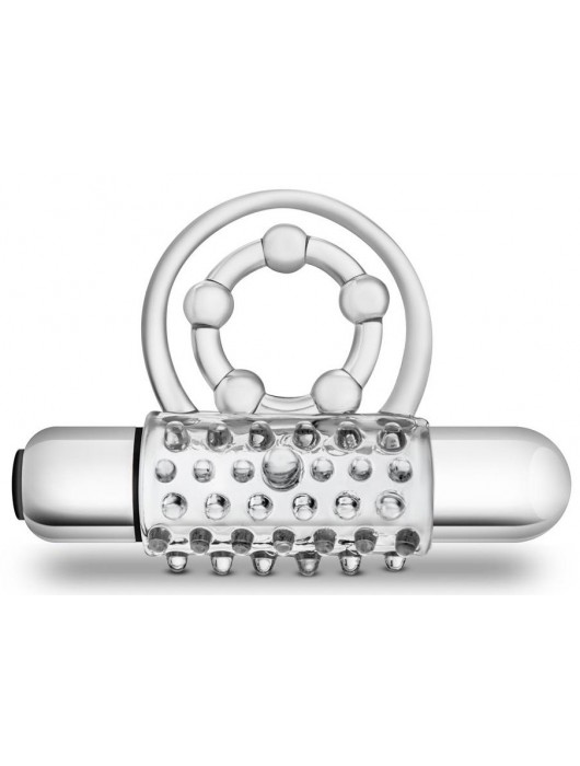 Прозрачное эрекционное виброкольцо Vibrating Super Clitifier - Blush Novelties - в Москве купить с доставкой