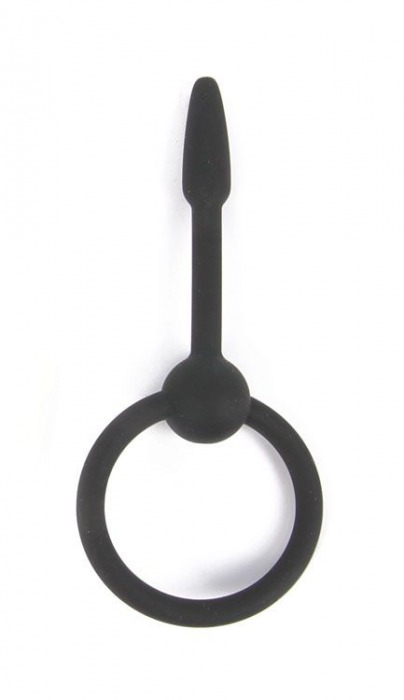 Черный уретральный конусовидный плаг - 5,5 см. - Bior toys - купить с доставкой в Москве