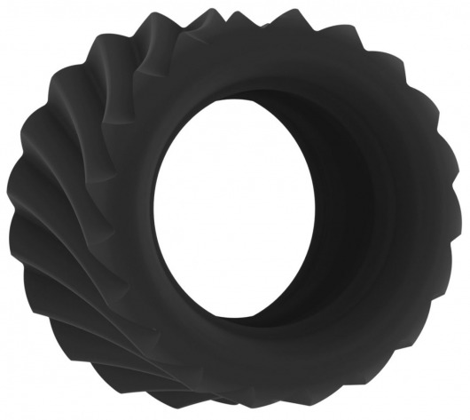 Черное эрекционное кольцо SONO №40 - Shots Media BV - в Москве купить с доставкой