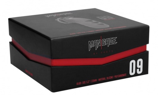Черный мужской пояс верности Chastity Model 09 - Shots Media BV - купить с доставкой в Москве