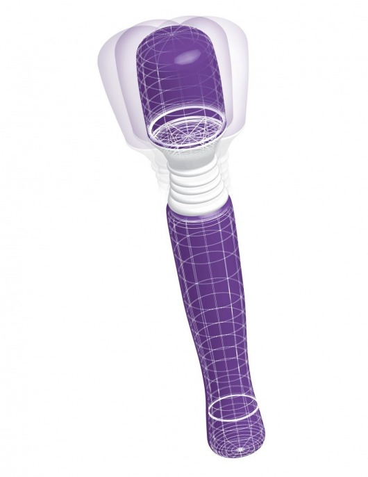 Фиолетовый вибромассажер для тела и эрогенных зон Maxi Wanachi - Pipedream