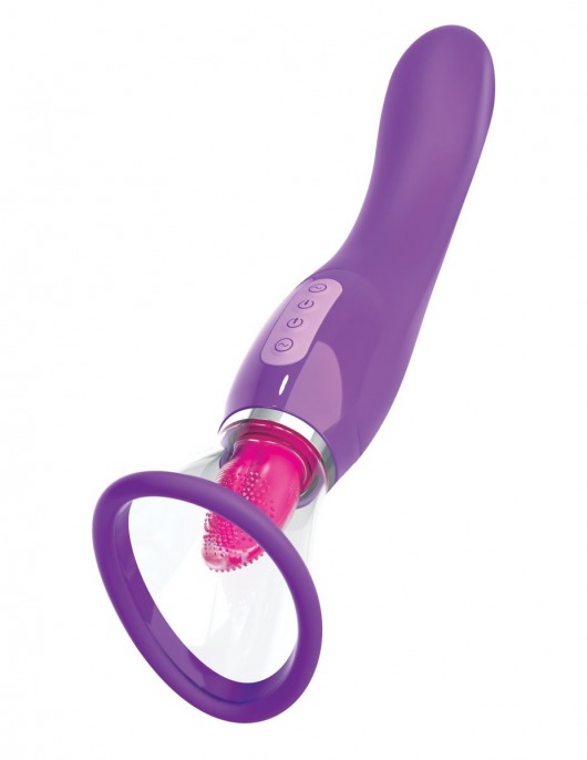 Фиолетовый вакуумный клиторальный стимулятор Her Ultimate Pleasure - Pipedream