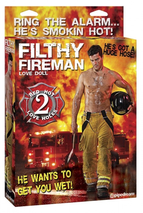 Надувная секс-кукла пожарник Filthy Fireman Love Doll - Pipedream - в Москве купить с доставкой