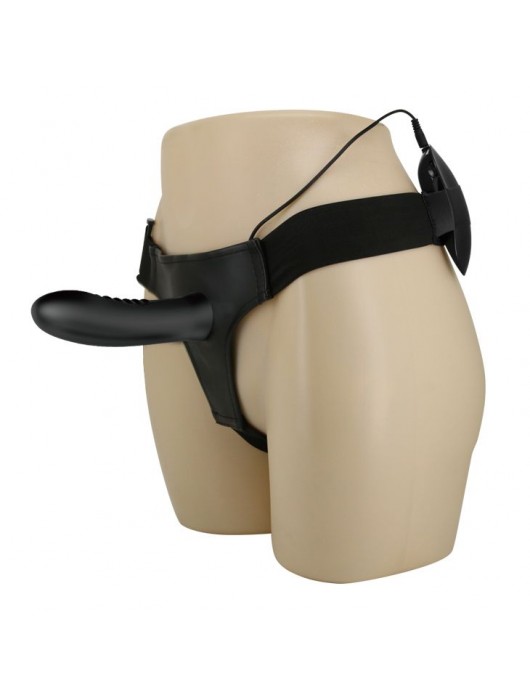 Полый страпон с вибрацией Myron - 18,5 см. - Baile - купить с доставкой в Москве