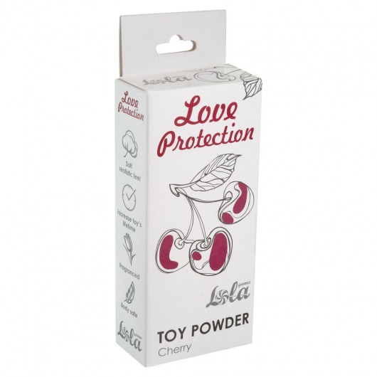 Пудра для игрушек Love Protection с ароматом вишни - 15 гр. - Lola Games - купить с доставкой в Москве