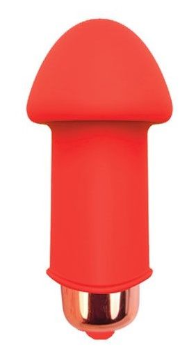 Красный силиконовый вибромассажер Sweet Toys - 5 см. - Bior toys