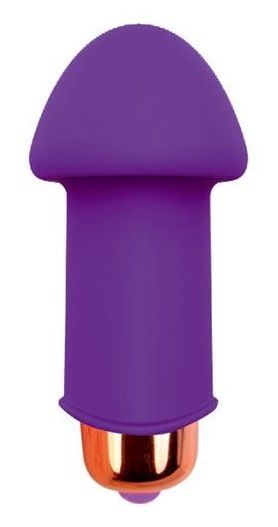 Фиолетовый силиконовый вибромассажер Sweet Toys - 5 см. - Bior toys