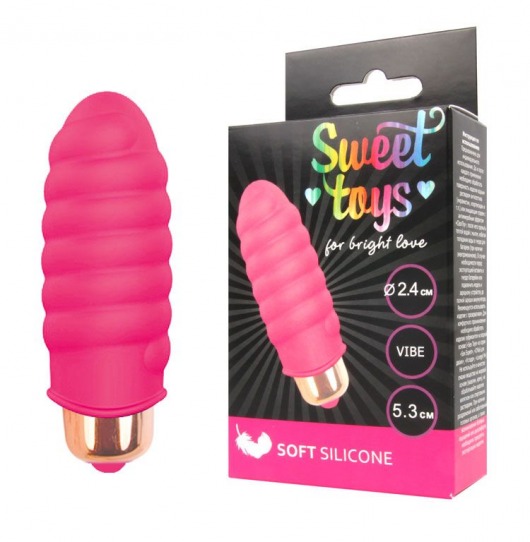 Розовая вибропуля Sweet Toys - 5,3 см. - Bior toys